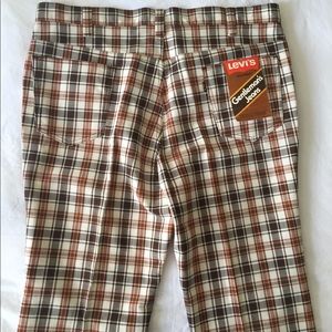 Levi's | Pants | Rare Nwt Vintage 97s Big E Levis Plaid Pants ...